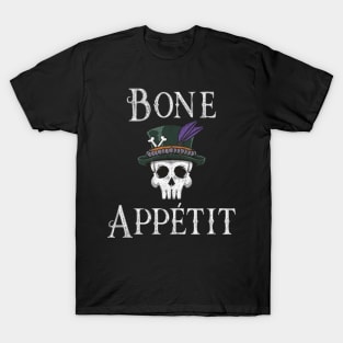 New Orleans Theme Voodoo Skull Bone Appetit Pun T-Shirt